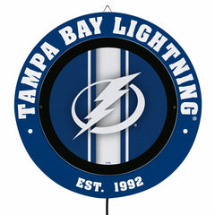Tampa Bay Lightning, Metal Lite, Round, NHL