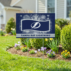 Tampa Bay Lightning Yard Sign, Patriotic, NHL, Home