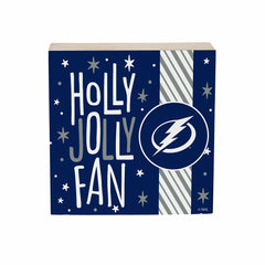 Tampa Bay Lightning Block, Holiday, 6x6, NHL, Home