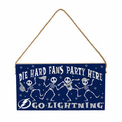 Tampa Bay Lightning Halloween Wood Wall Sign, 6x11, NHL, Home