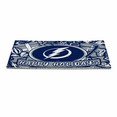 Tampa Bay Lightning Holiday PVC Mat, 28"x16", NHL