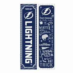46" Double Sided Leaner, Tampa Bay Lightning, Winter Seasonal, NHL, Home