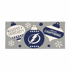 Tampa Bay Lightning Holiday Flocked Coir Sassafras Switch Mat, 22"x10", NHL