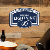 Tampa Bay Lightning USA Embossed Steel Wall Sign, 11" x 17", NHL, Home