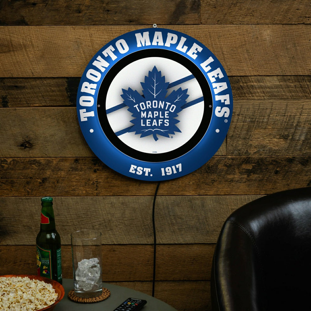 Toronto Maple Leafs, Metal Lite, Round, NHL