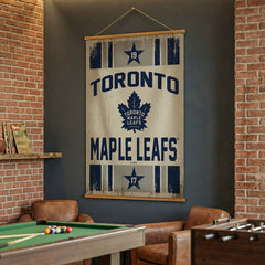 Toronto Maple Leafs, Canvas Wall Tapestry, Large, 54x36, NHL, Home