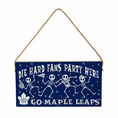 Toronto Maple Leafs Halloween Wood Wall Sign, 6x11, NHL, Home