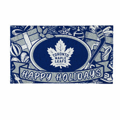 Toronto Maple Leafs Holiday PVC Mat, 28"x16", NHL