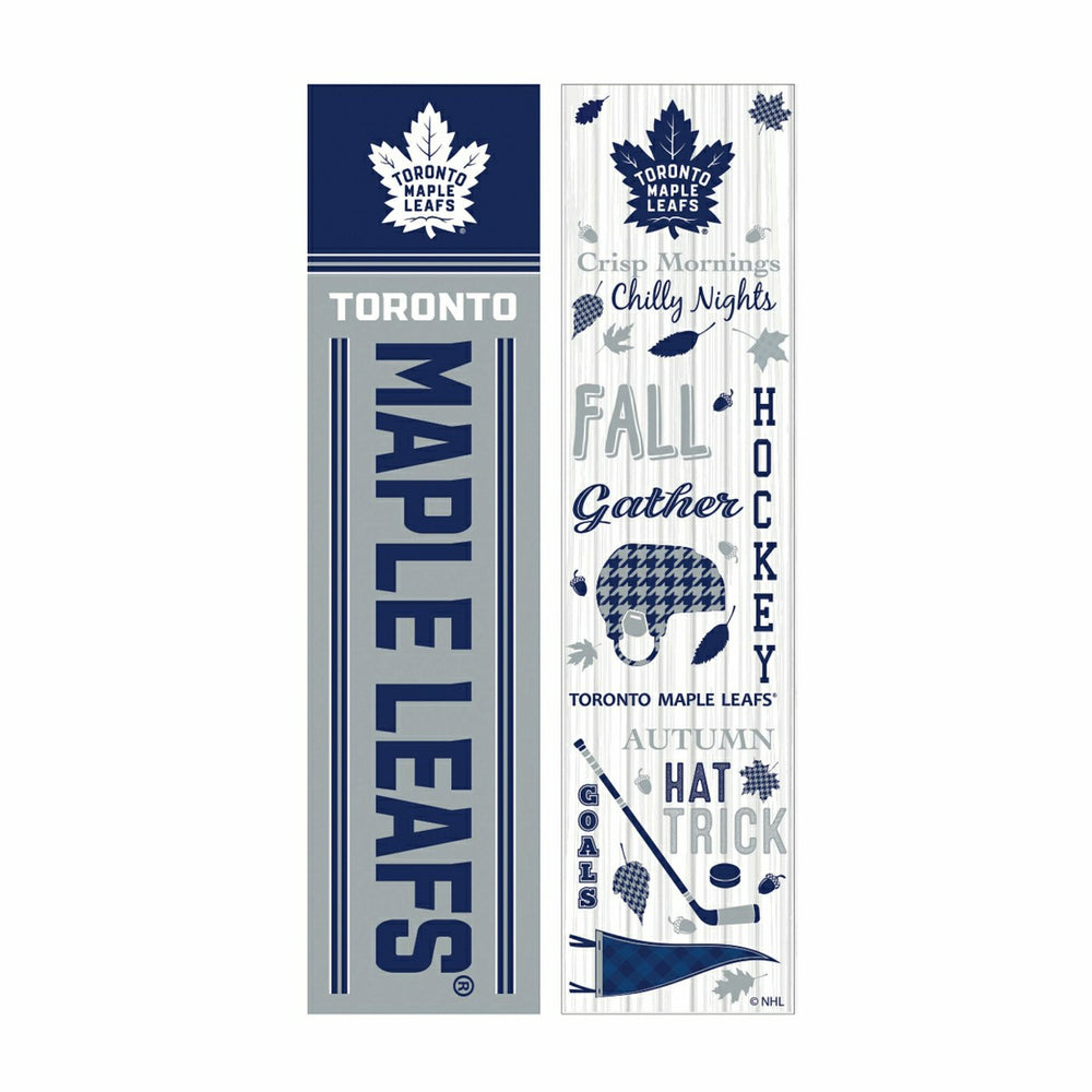46" Double Sided Leaner, Toronto Maple Leafs, Fall Seasonal, NHL, Home