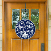 Toronto Maple Leafs Holiday Round Door Décor with Hanging Rope, 18x18, NHL, Home