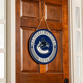 Vancouver Canucks Round Door Décor with Hanging Rope, 18x18, NHL, Home