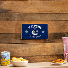 Vancouver Canucks Wood Wall Sign, 6x11, NHL, Home