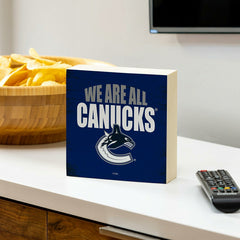 Vancouver Canucks Plock, Down Home Fans, 6x6, NHL, Home