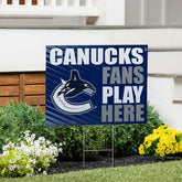 Vancouver Canucks Coroplast Yard Sign "Fans Play Here", NHL, Home