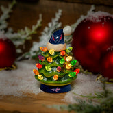 4" Mini LED Tabletop Christmas Tree, Set of 2, Washington Capitals, NHL, Home