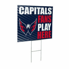 Washington Capitals Coroplast Yard Sign "Fans Play Here", NHL, Home