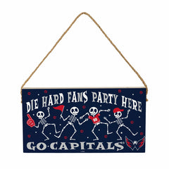 Washington Capitals Halloween Wood Wall Sign, 6x11, NHL, Home