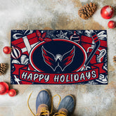 Washington Capitals Holiday PVC Mat, 28"x16", NHL