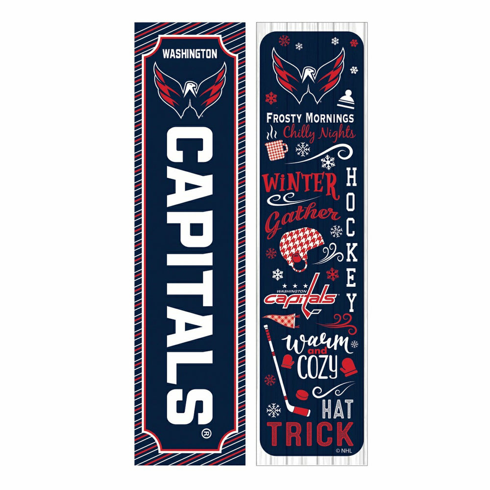 46" Double Sided Leaner, Washington Capitals, Winter Seasonal, NHL, Home
