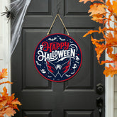 Washington Capitals Halloween Round Door Décor with Hanging Rope, 18x1, NHL, Home