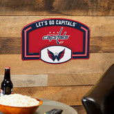 Washington Capitals USA Embossed Steel Wall Sign, 11" x 17", NHL, Home