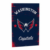 Washington Capitals Wood Wall Sign, 16x24, NHL, Home