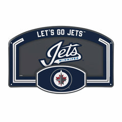 Winnipeg Jets USA Embossed Steel Wall Sign, 11" x 17", NHL, Home