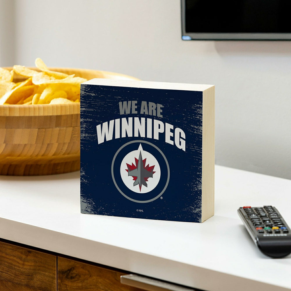 Winnipeg Jets Plock, Down Home Fans, 6x6, NHL, Home