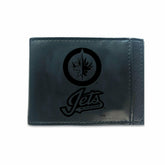 Front Pocket Wallet w/ RFID Blocking, Winnipeg Jets, Black, NHL, Home