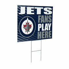 Winnipeg Jets Coroplast Yard Sign "Fans Play Here", NHL, Home