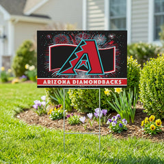 Arizona Diamondbacks Yard Sign, Patriotic, MLB, Home