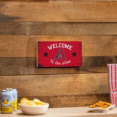 Arizona Diamondbacks Wood Wall Sign, 6x11, MLB, Home