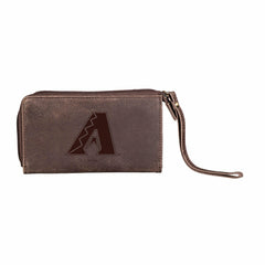 Arizona Diamondbacks Wristlet Wallet Brown, MLB, Home