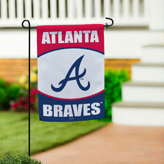 Atlanta Braves Suede Garden Flag, MLB, Home