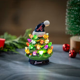 Atlanta Braves 4" Mini LED Tabletop Christmas Tree, Set of 2, MLB, Home
