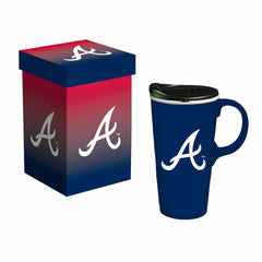 Atlanta Braves Boxed Travel Latte Cup, 17oz, MLB, Home