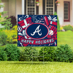 Atlanta Braves Yard Sign, Holiday, MLB, Home