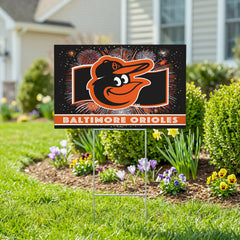 Baltimore Orioles Yard Sign, Patriotic, MLB, Home