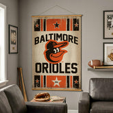 Baltimore Orioles, Canvas Wall Tapestry, Large, 54x36, MLB, Home