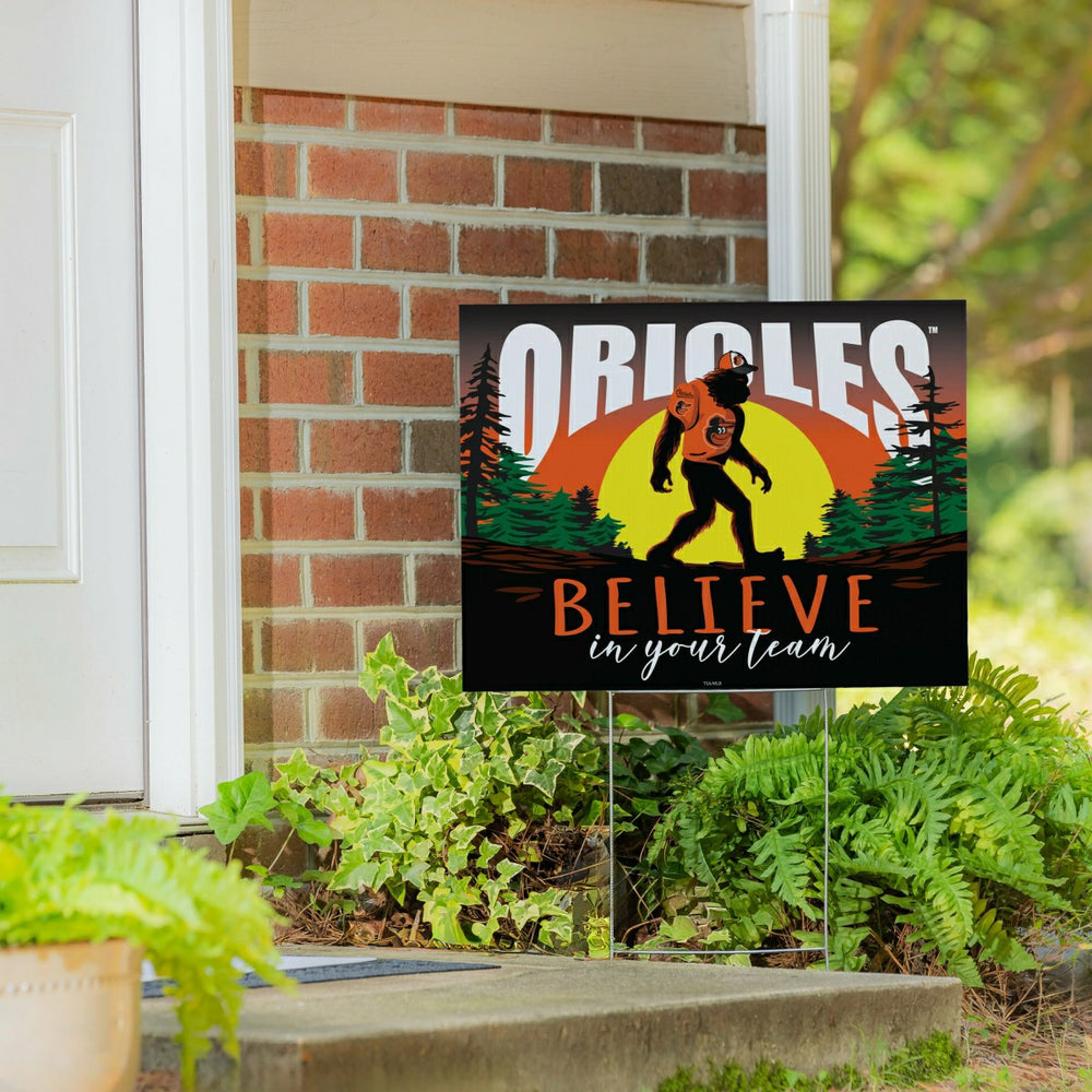 Baltimore Orioles Yard Sign, Bigfoot, MLB, Home