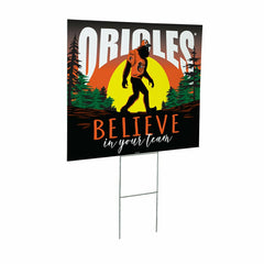Baltimore Orioles Yard Sign, Bigfoot, MLB, Home