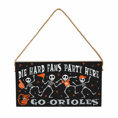 Baltimore Orioles Halloween Wood Wall Sign, 6x11, MLB, Home
