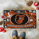 Baltimore Orioles Holiday PVC Mat, 28"x16", MLB