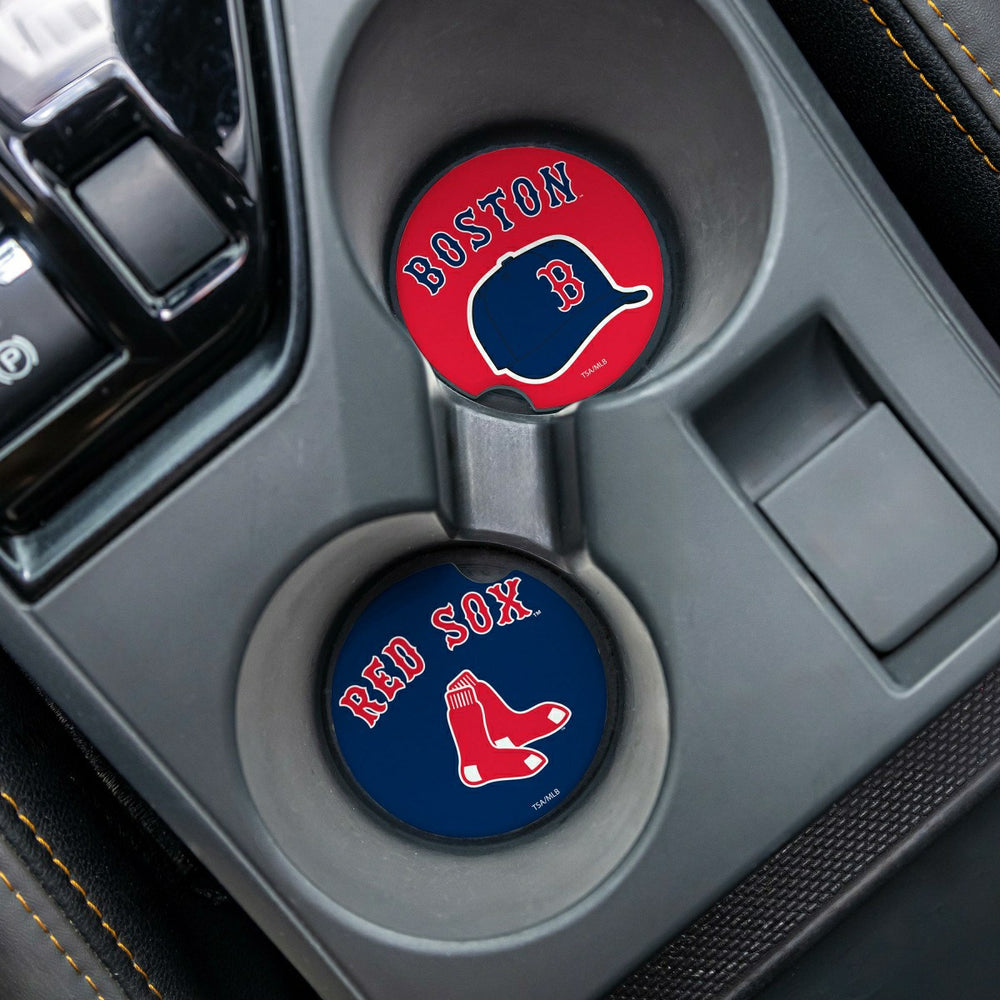 Boston Red Sox Car Coaster Set, 2pc, MLB, Home