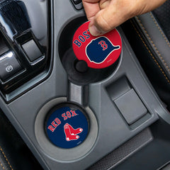 Boston Red Sox Car Coaster Set, 2pc, MLB, Home