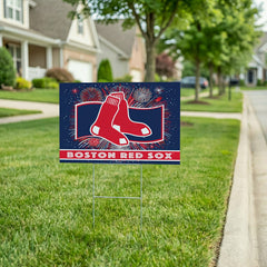 Boston Red Sox Yard Sign, Patriotic, MLB, Home