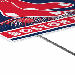 Boston Red Sox Yard Sign, Patriotic, MLB, Home
