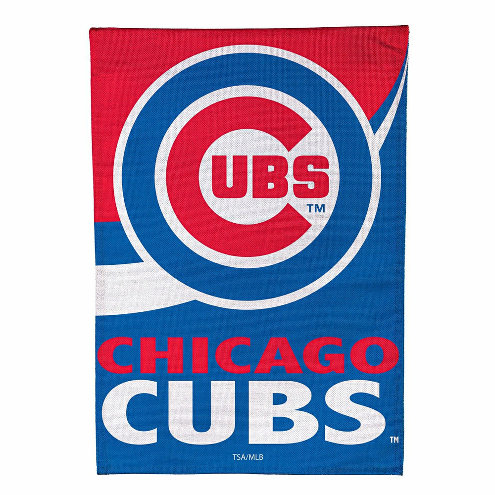 Chicago Cubs Burlap Garden Flag, MLB, Home