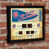 Scoreboard Wall Clock, Chicago Cubs, MLB, Home