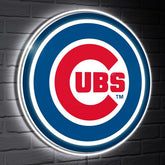 Chicago Cubs LED Wall Decor, Glazelite, Logo, MLB, Home